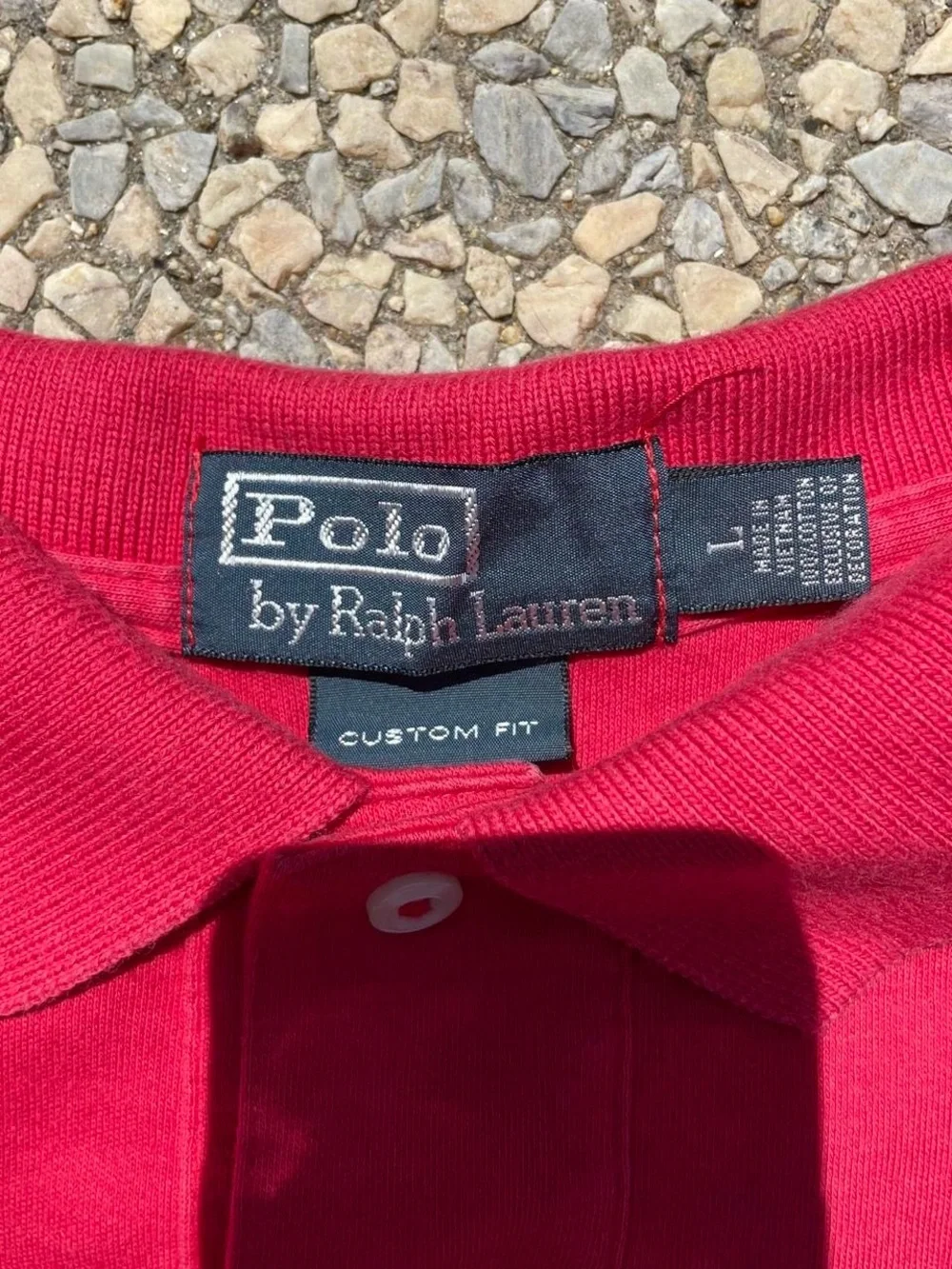 Ralph Lauren Red Polo with Blue Pony Embroidery